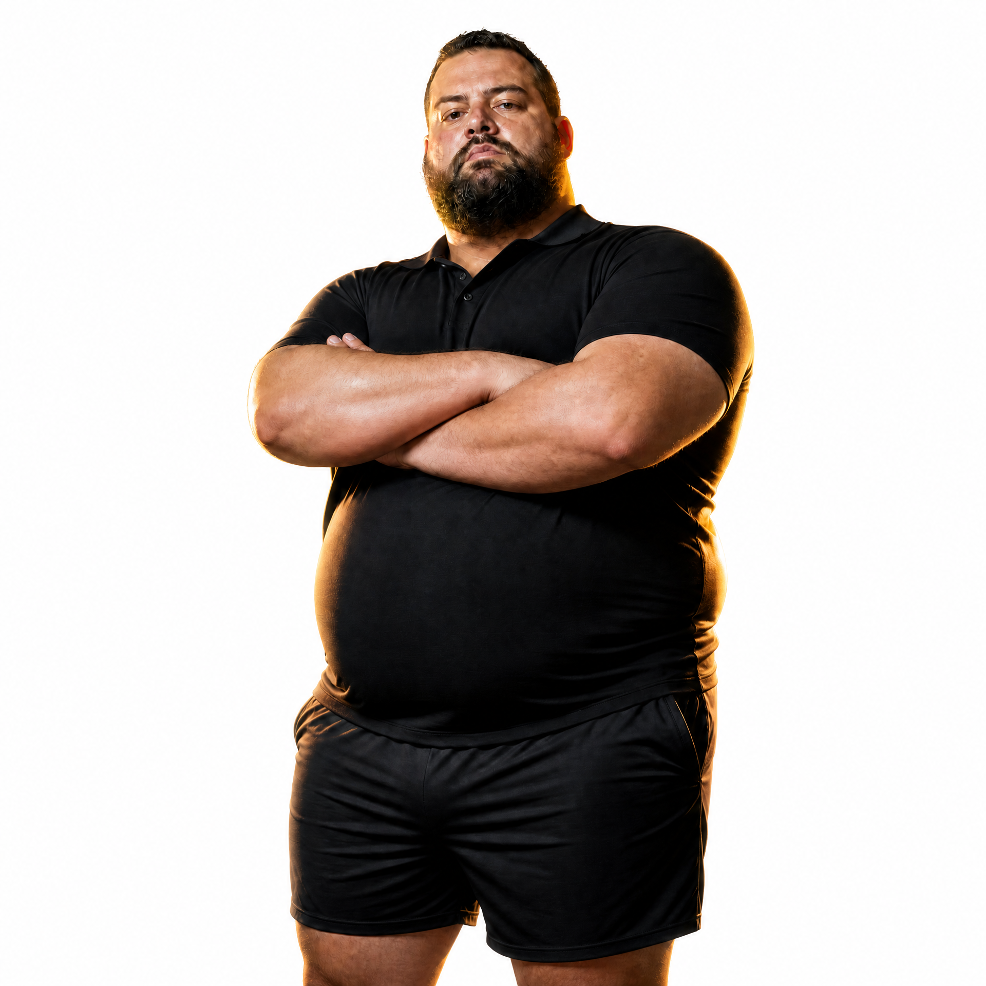 Bermuda Masculina Plus Size — Preto, Azul e Cinza — foto 3